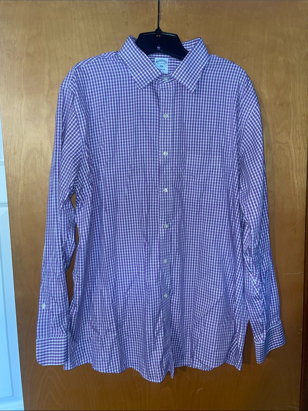 Brooks brothers 17-34/35 100% cotton button down shirt